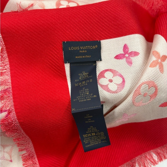 ❌SOLD❌🔥RARE!!! Louis Vuitton•Sunrise Aquarelle Shawl 55 x 55 - Picture 5 of 6